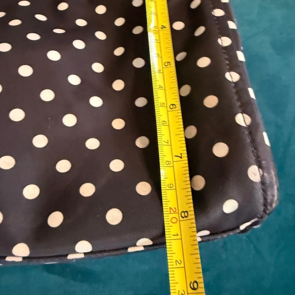 Kate Spade New York Polka Dot Nylon Tote Bag‎ Black White